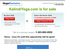 Tablet Screenshot of kalindiyoga.com